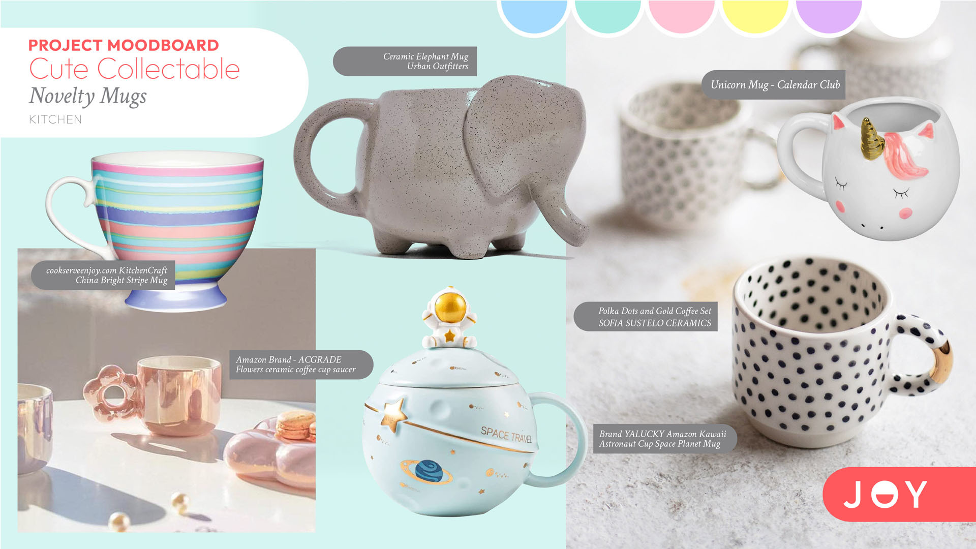 joy design studio kitchenware product design moodboard 1